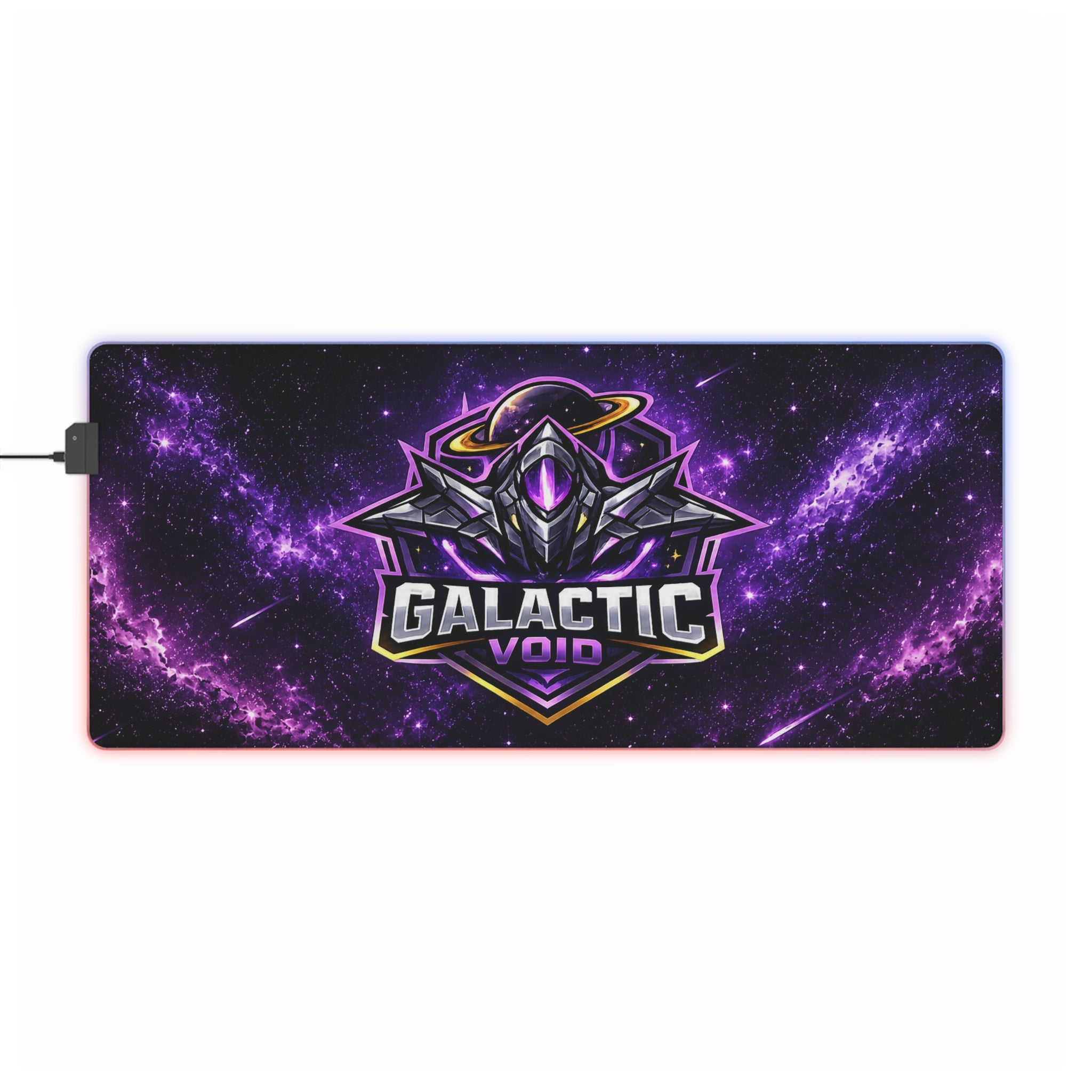 LED Gaming Mouse Pad — "Galactic Void" RGB Extended Desk Mat for Gamers