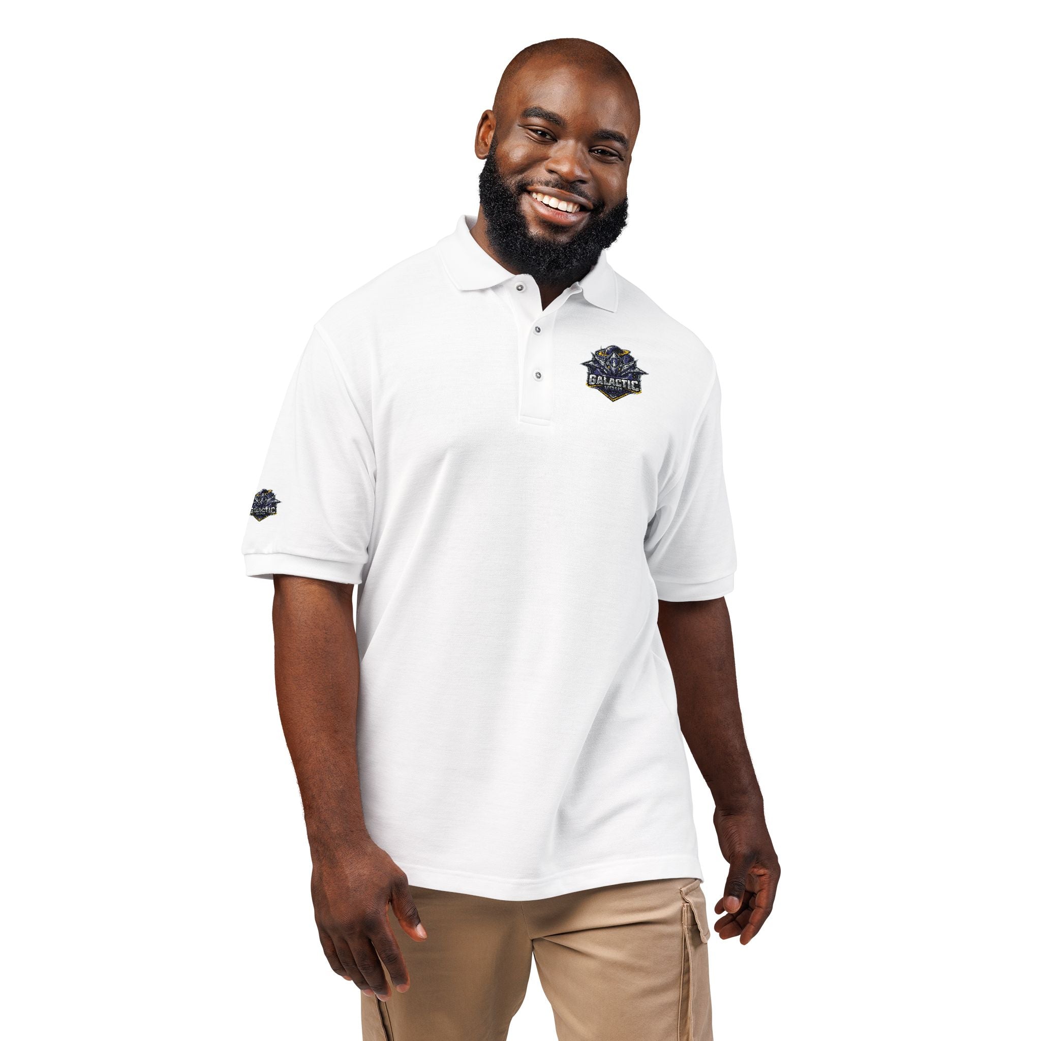 Embroidered Galactic Void Polo
