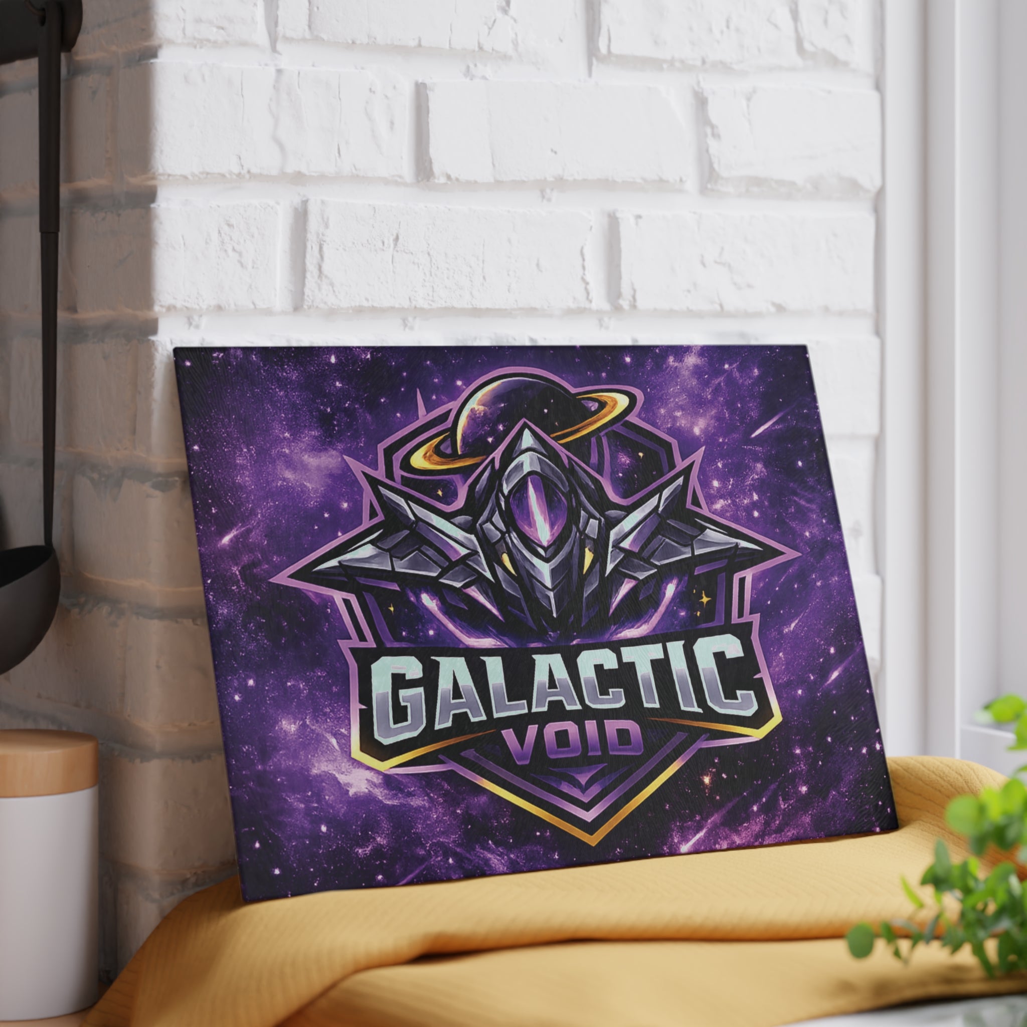 Galactic Void Glass Cutting Board