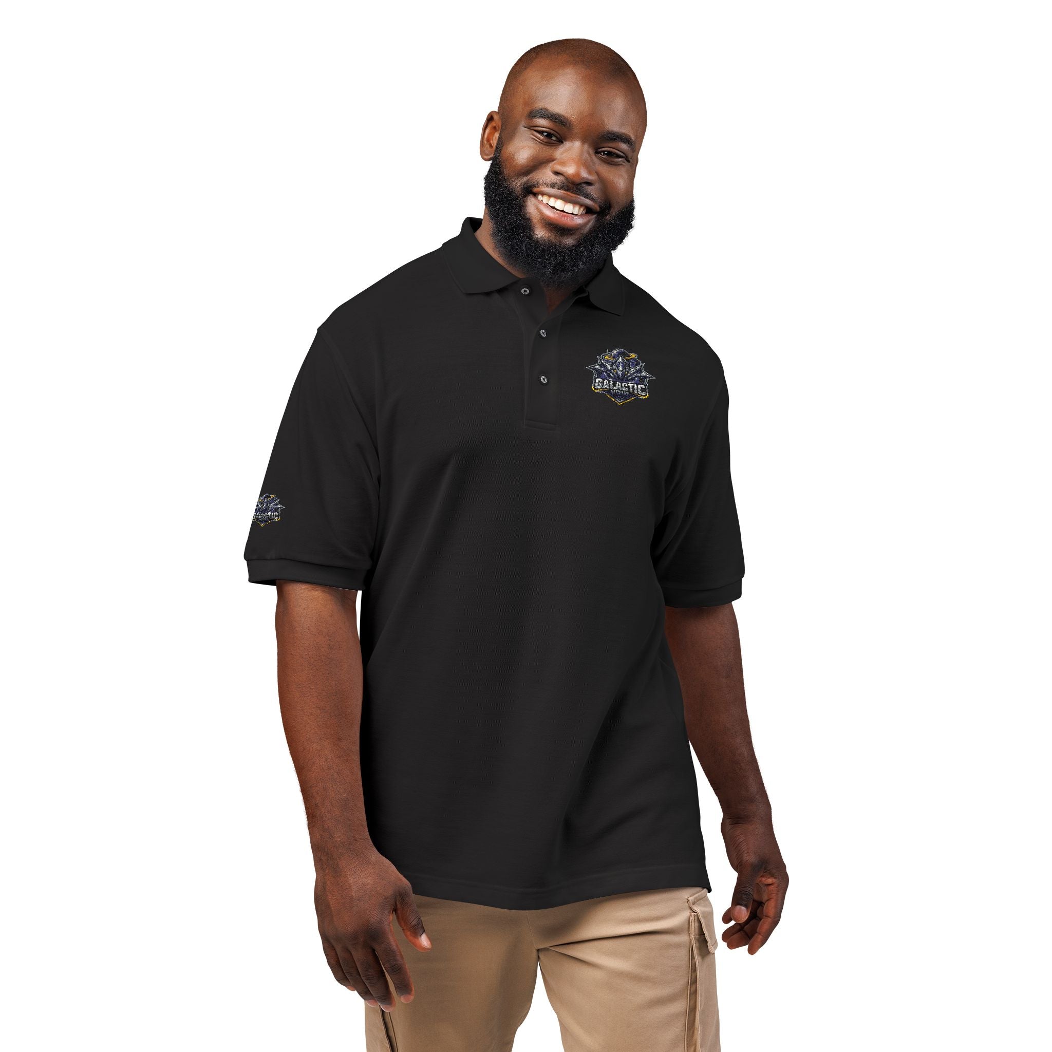 Embroidered Galactic Void Polo