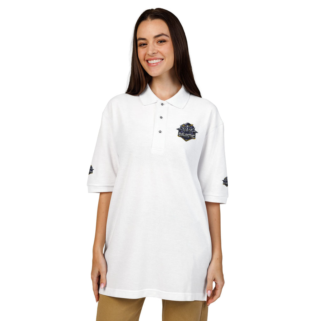Embroidered Galactic Void Polo