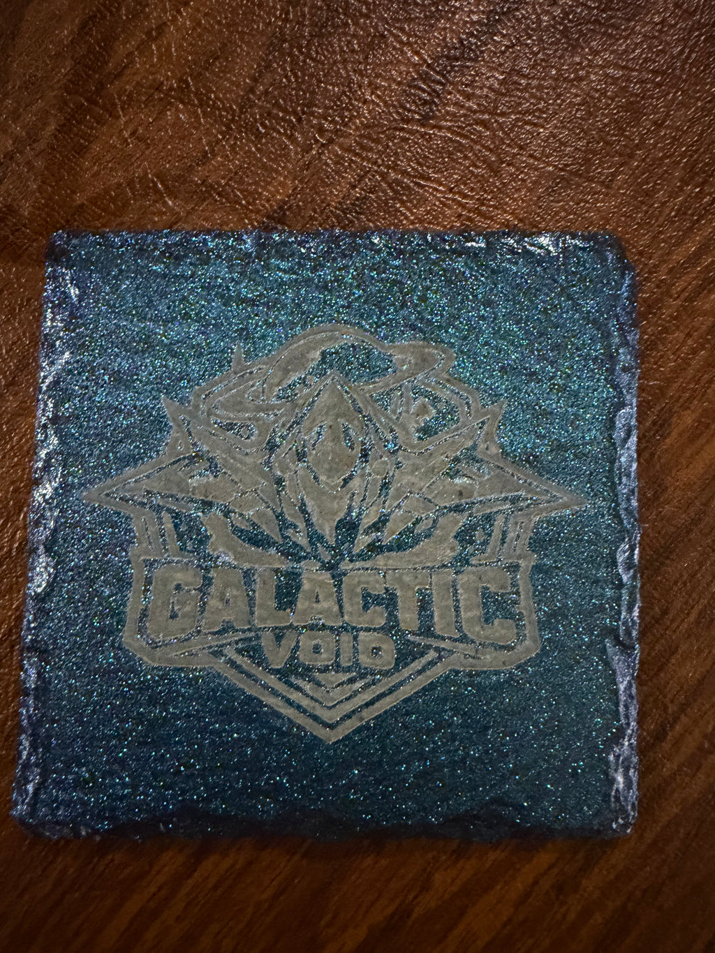 4 Pack of Galactic Void slate coasters
